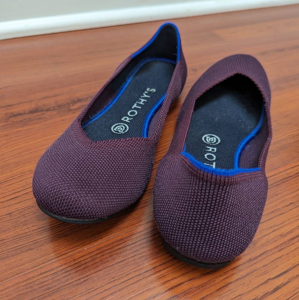 Rothy's Wine Flat Size 7.5